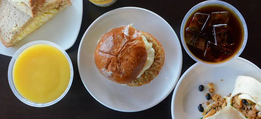 Menu image of Bagels with spread. portland coffee roasters's menu - portland | restaurants in portland