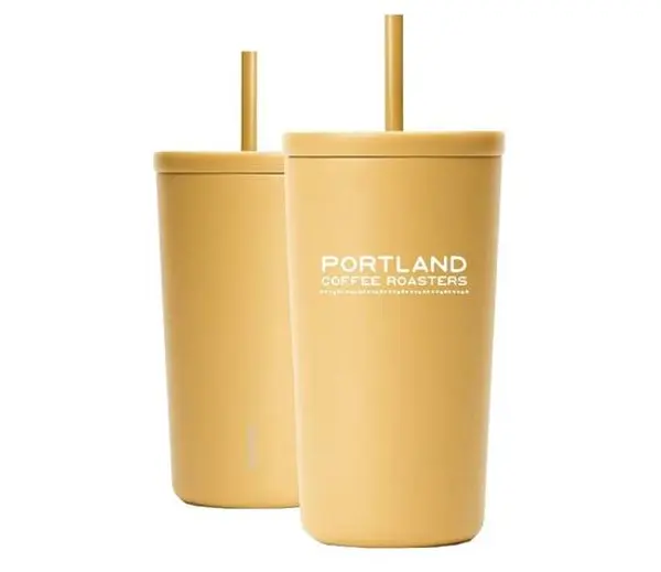 portland-coffee-roasters - PCR Cold Cup Tumbler 16oz- Yellow