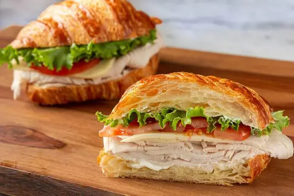 portos-bakery-cafe - Turkey and Cheese Croissant Sandwich