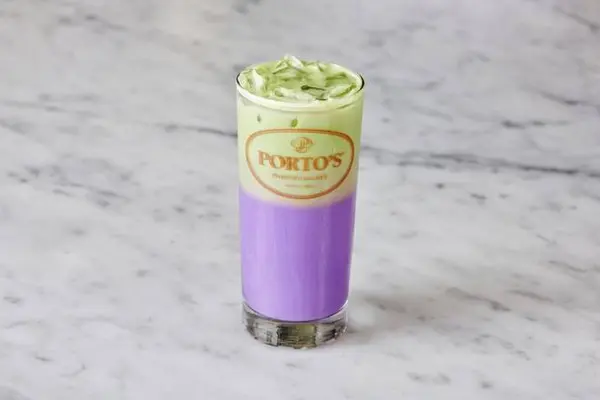 portos-bakery-cafe - Iced Ube Matcha Latte