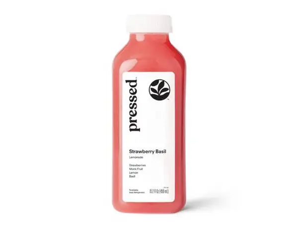 pressed-juicery - Strawberry Basil Lemonade