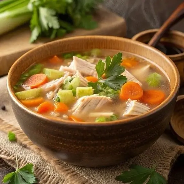 pure-restaurant-cafe - شوربة خضار بالفراخ