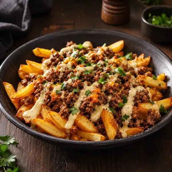pure-restaurant-cafe - بطاطس لحم مفروم