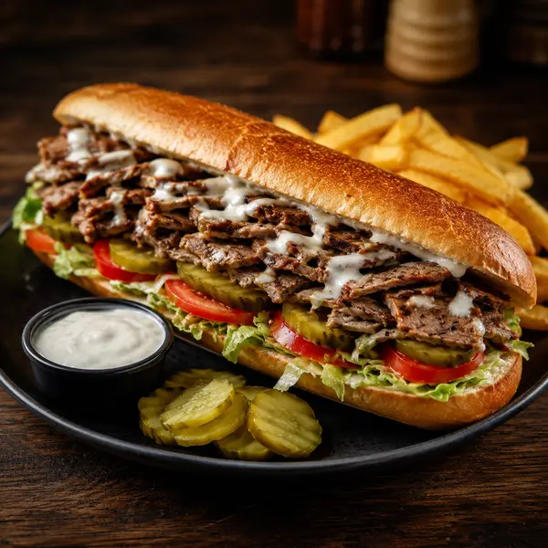 pure-restaurant-cafe - شاورما لحم