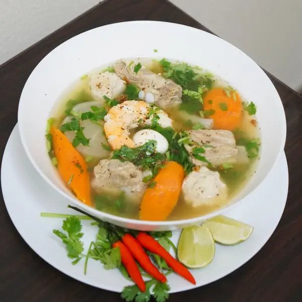 quan-cheers - SÚP NUI SƯỜN (RIBS MACARONI SOUP)