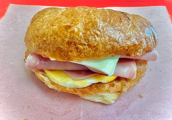 rancho-cordova-donuts - Ham Egg + Cheese Croissant