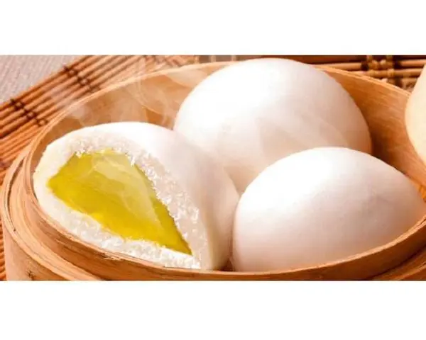 red-a-dim-sum - Steamed Custard Bun (3 pcs) (奶黄包)