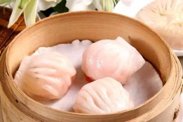 red-a-dim-sum - Steamed Shrimp Dumpling with Pork (4 pcs) (水晶虾饺皇)