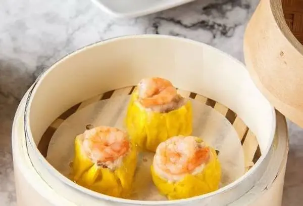 red-a-dim-sum - Shrimp & Pork Siu Mai (4 pcs) (蝦子烧卖皇)