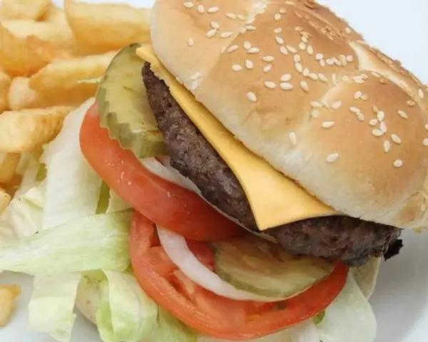 red-a-dim-sum - Cheeseburger with Fries Combo