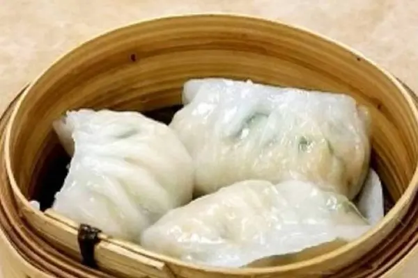 red-a-dim-sum - Steamed Shrimp & Chive Dumpling (4 pcs) (鲜虾韭菜饺)