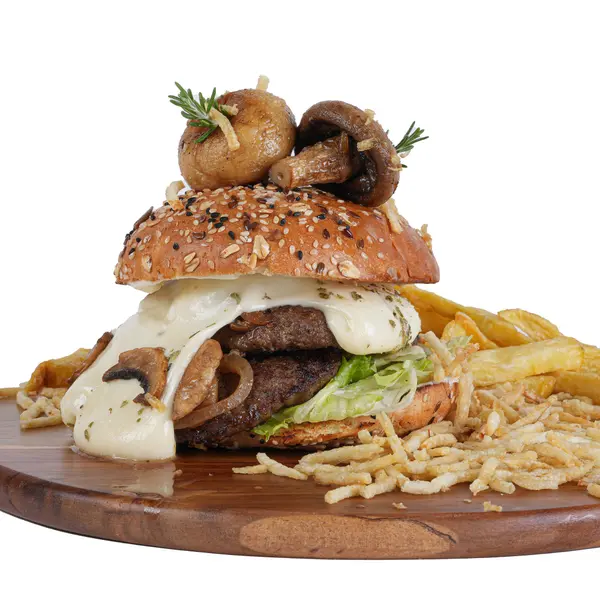 resto-stnicolas - (Swiss Mushroom Burger) سويس ماشروم برغر