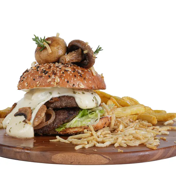 resto-stnicolas - Swiss Mushroom Burger - سويس ماشروم برغر