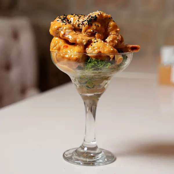 resto-stnicolas - Dynamite Shrimp (6 pcs) with Nigella & Sesame - ديناميت شريمب (6 قطع) مع حبة البركة وسمسم