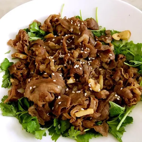 ristorante-dufu - Fettine di agnello al cumino 孜然羊肉