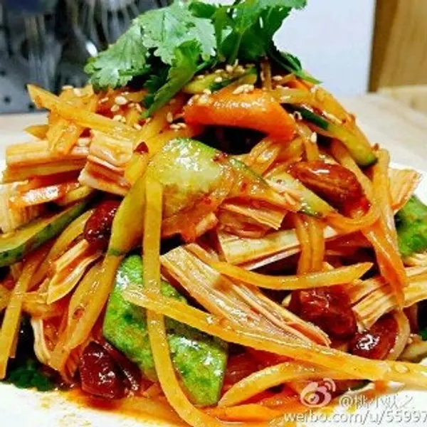 ristorante-dufu - Insalata agro-dolce piccante alla coreana 朝鲜拌花菜