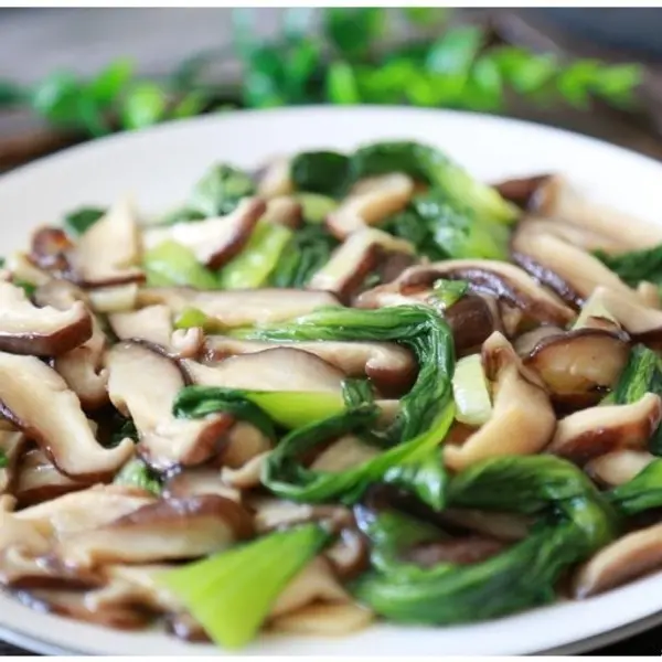 ristorante-dufu - Erbette cinesi saltati con funghi shitake 香菇油菜