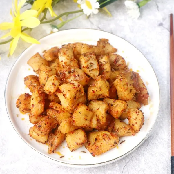 ristorante-dufu - Petto di pollo saltato al profumo di cumino 孜然鸡胸