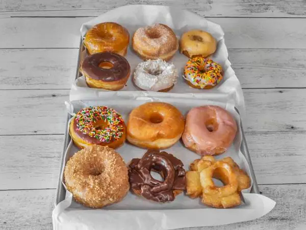 royal-donut-cafe - A Dozen Mixed Donuts ( Cake, Old Fashion, Raised)