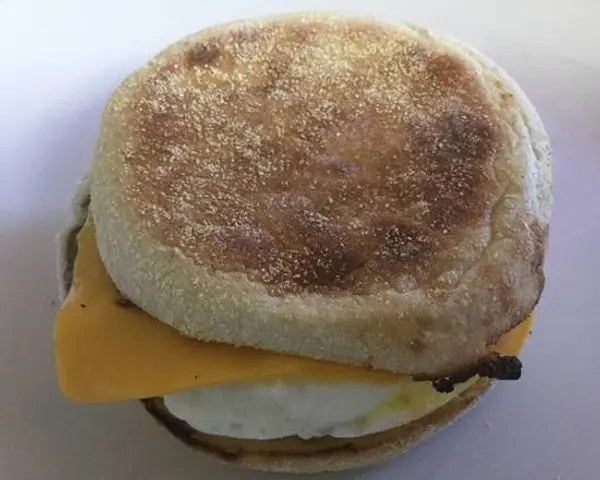 royal-pin-donuts - sausage egg and cheese on English Muffin