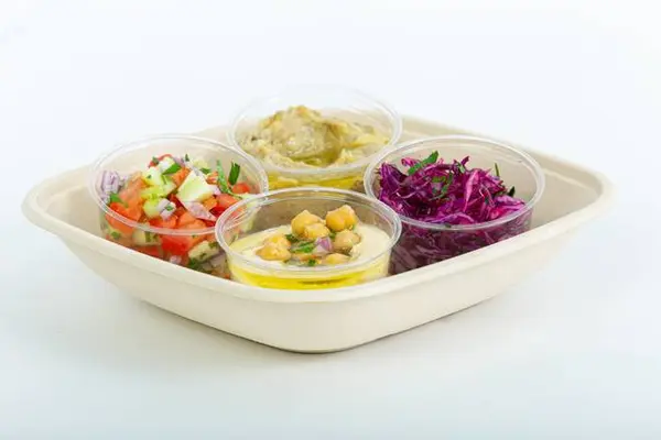 sabra-grill - Mezze platter - 4 homemade small salads