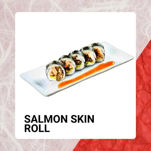 sake2me-ayce-sushi-chino - SALMON SKIN ROLL ($9.50)