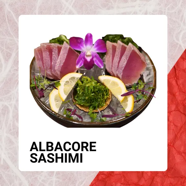 sake2me-ayce-sushi-chino - ALBACORE SASHIMI (6pcs)