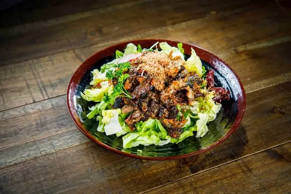 sake2me-ayce-sushi-newport-ave - SALMON SKIN SALAD