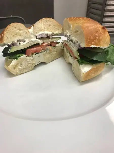 sams-bagels - Bagel Salad Sandwich