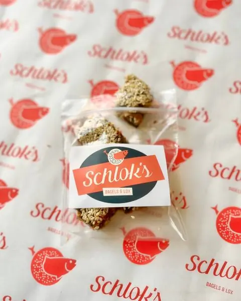 schloks-bagels-lox - Sesame Salmon Skin Treats