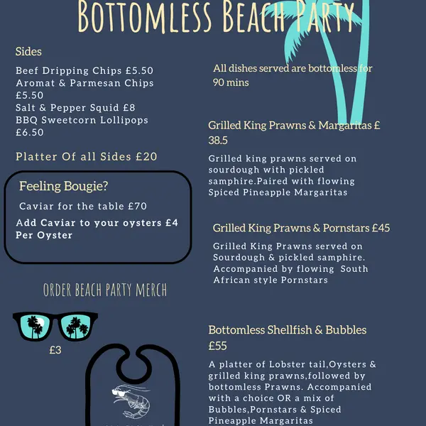 seagarden-and-grill-norbury - Bottomless Beach Party