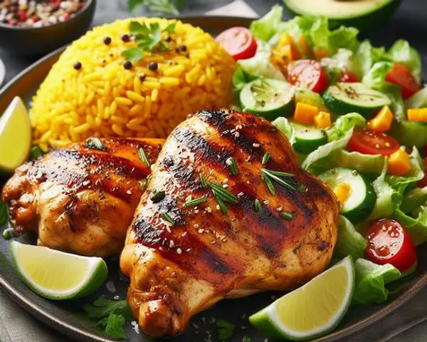 sf-mediterranean - Grilled Chicken Breast Rice Plate