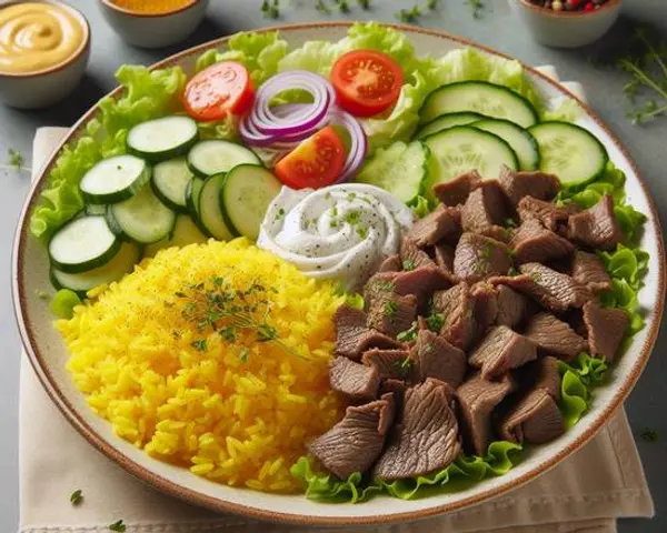 sf-mediterranean - Lamb & Beef Gyro Rice Plate