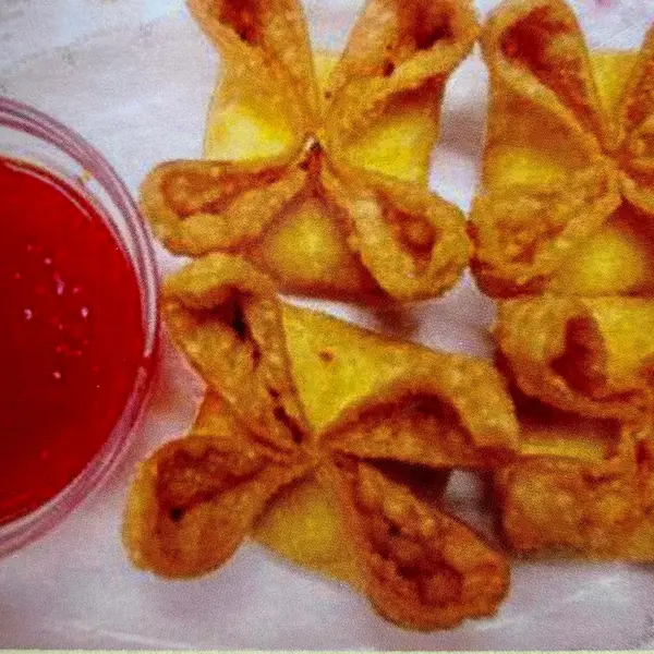 skyview-noodle-tea - Z5 炸蟹角 Fried Crab Rangoon (8Pcs)