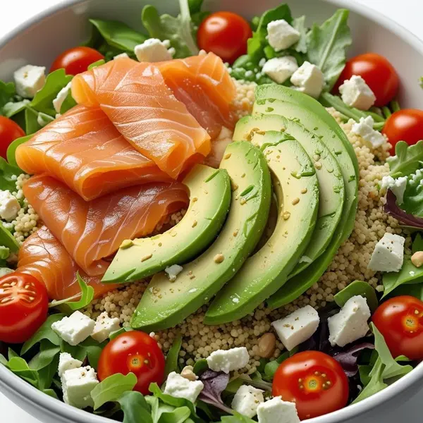 sprizzo-cafe - Nordic Power Bowl – 🐟 🥑 🥬 🍅