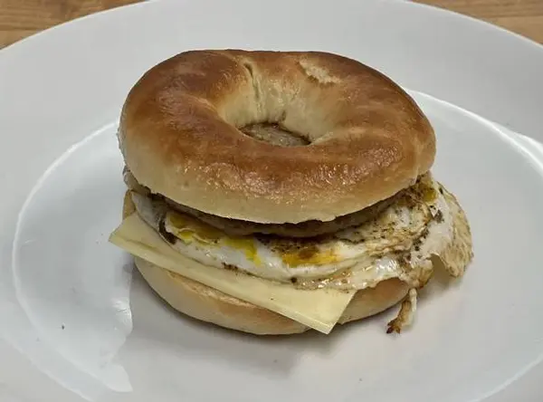 spudnuts-donuts - B5. Sausage, Egg and Cheese on Bagel