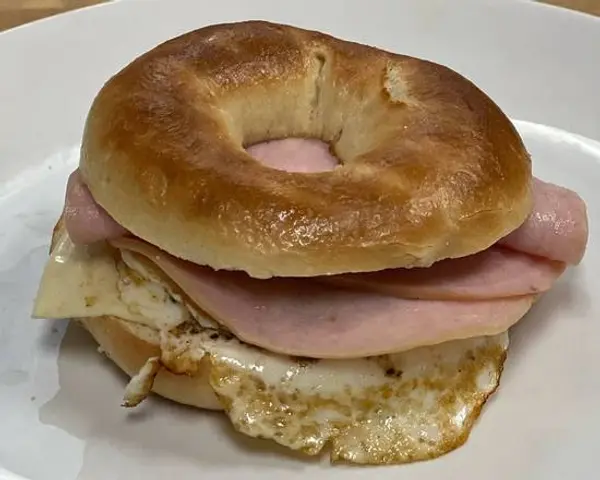 spudnuts-donuts - B1. Ham, Egg and Cheese on Bagel