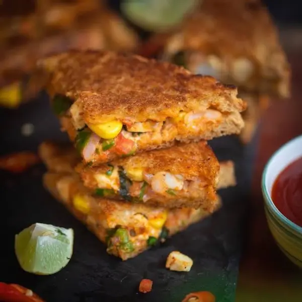 streetbites - Peri Peri Paneer sandwich