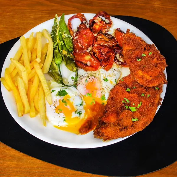 sultana-tunisian-restaurant - Mokli Escalope Panne Plate