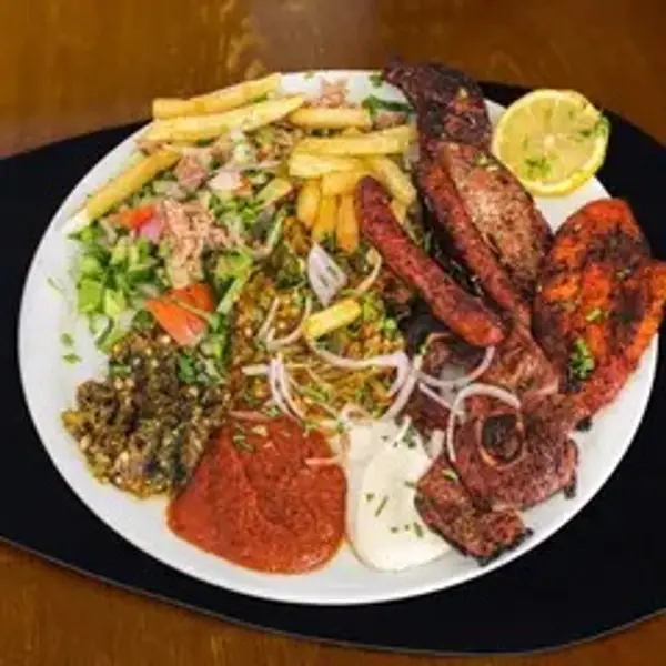 sultana-tunisian-restaurant - Mix Grill Platter.                          صحن مشاوي مشكل