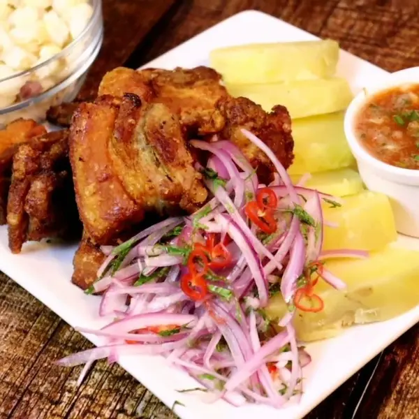 supermercado-el-cielo-hamburg - Chicharron con Yuca