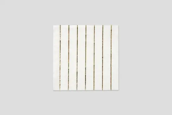 susiecakes - Meri Meri - Gold Stripe Small Napkins