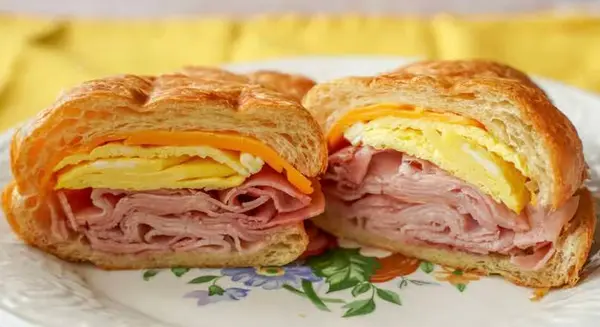 sweet-chinito - Croissant with Meat and Cheese