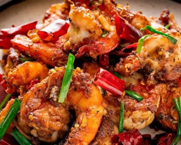 szechuan-chef - Szechuan Style Prawns (With Shell)