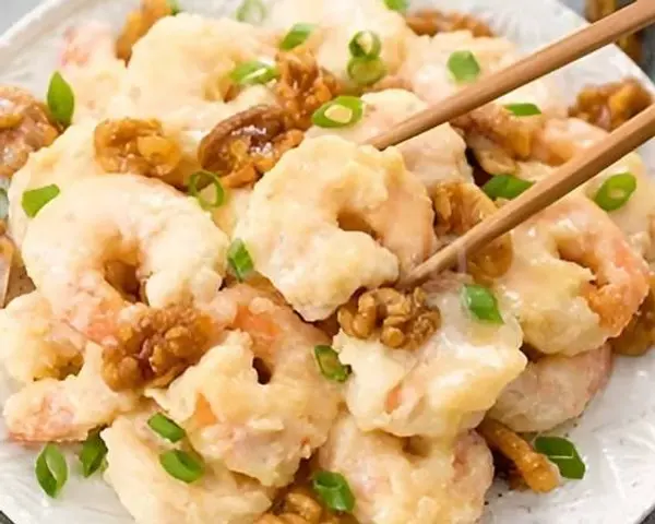 taishan-cuisine - Walnut Shrimps核桃大虾