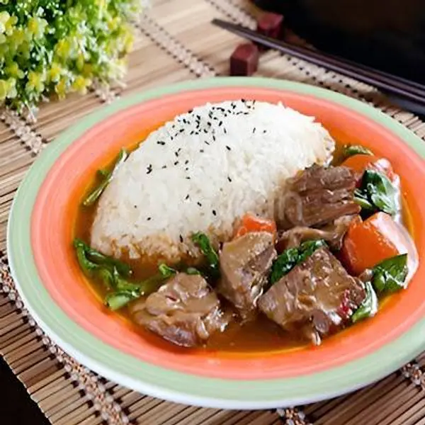 taishan-restaurant - Braised Lamb Stew Over Rice羊肉饭