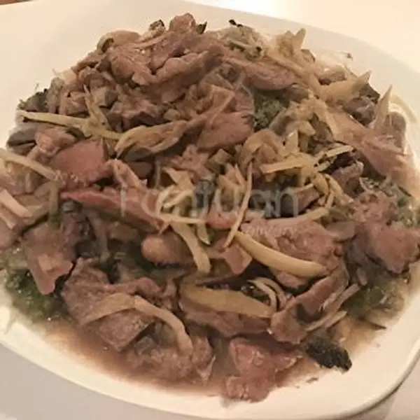 taishan-restaurant - Pork Tongue with Starter Vegetable冲菜炒猪脷