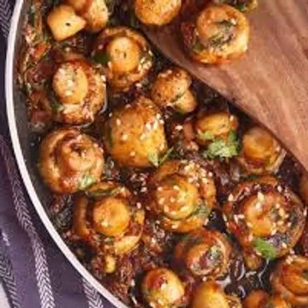 tessa-the-restrobar - Golden fried mushroom with chill garlic sauce