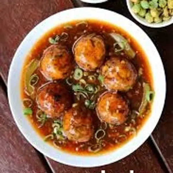 tessa-the-restrobar - Veg Manchurian with gravy