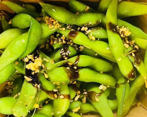 thai-basil-cart - Steamed Garlic Edamame (ถั่วแระ)